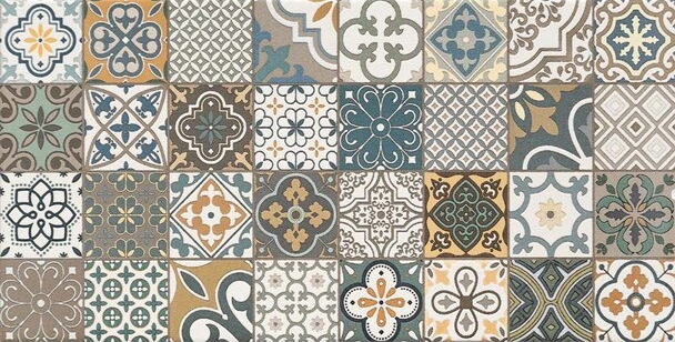 Dekor Burano patchwork A 30,8x60,8cm Tubądzin