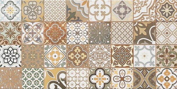Dekor Burano patchwork B 30,8x60,8cm Tubądzin