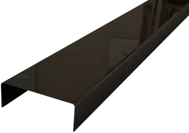 Listwa ze stali nierdzewnej black 0,6x1x244cm Egen