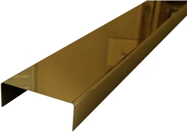 Listwa ze stali nierdzewnej gold 0,6x2x244cm Egen