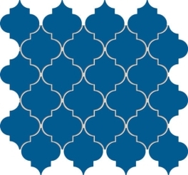 Mozaika Entina blue 24,6x26,4cm Tubądzin